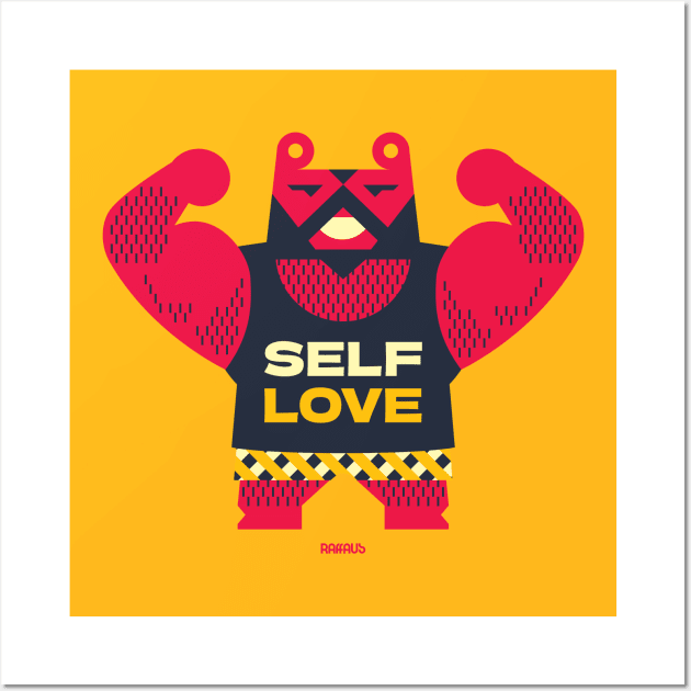 Self Love Bear Wall Art by raffaus